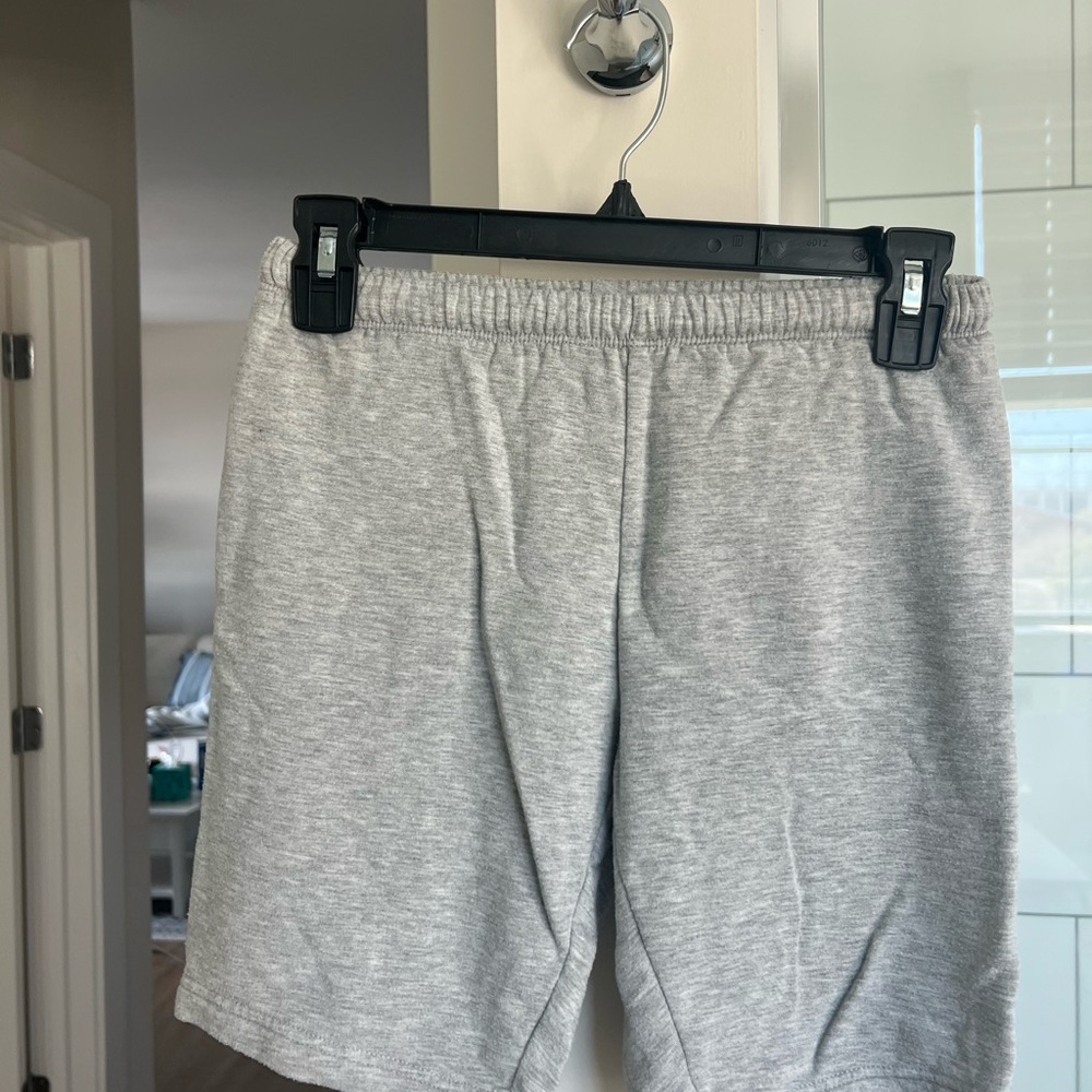 Aerie grey cotton shorts with drawstring waist
